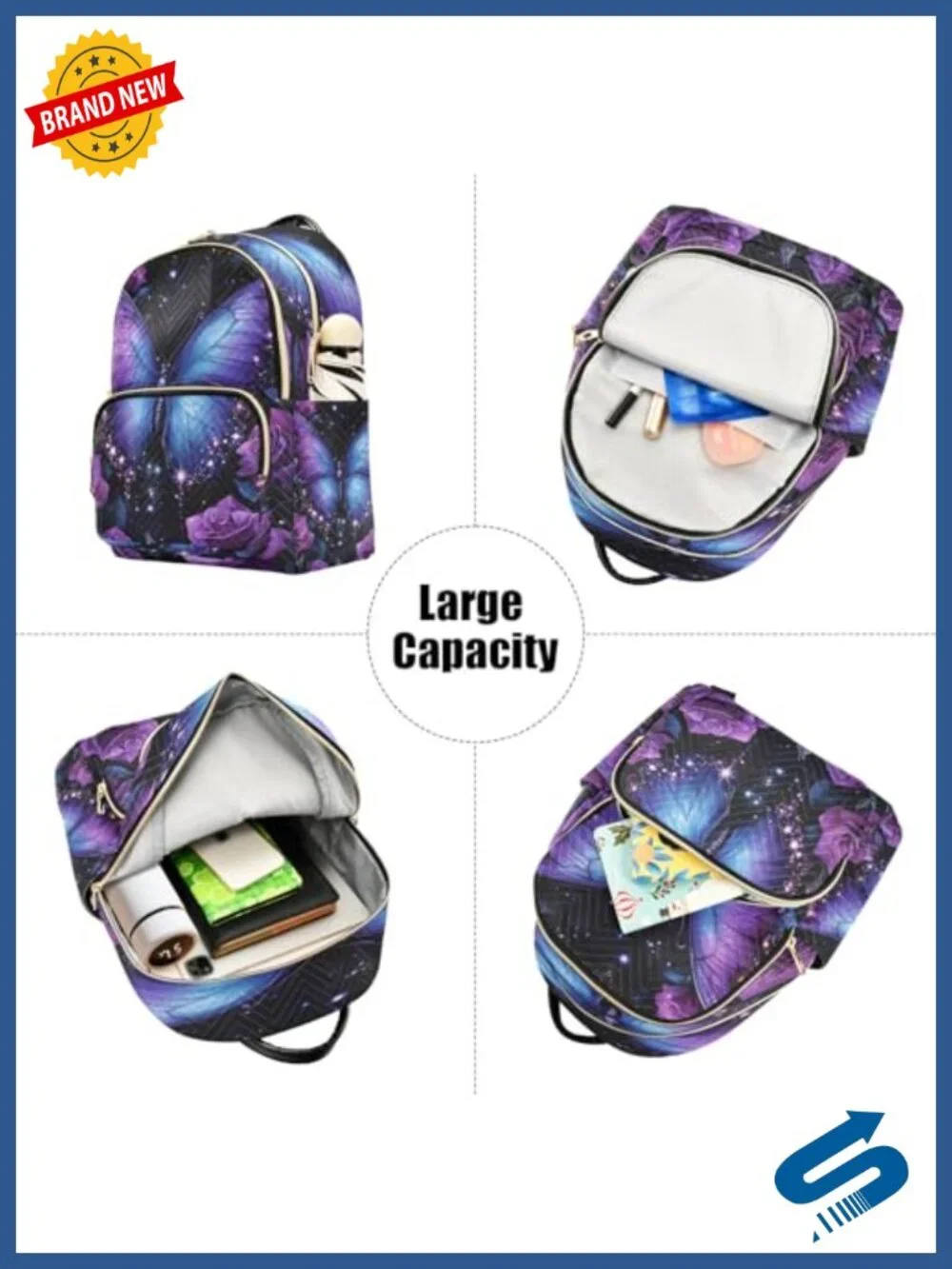 Large Capacity Backpack Purse Rucksack Travel Shoulder Bag Casual Daily